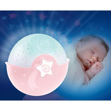 Infantino éjjeli fény és projektor - pink 