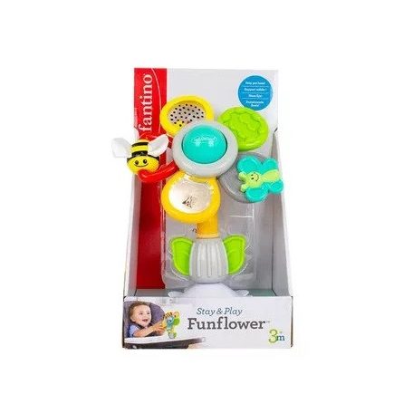 Infantino Stay & Play Sunflower tapadókorongos készségfejlesztő játék