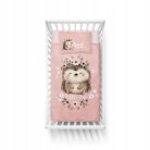 Pamut ágynemű huzat 100*135 cm - Süni púderrózsaszín