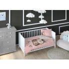 Pamut ágynemű huzat 100*135 cm - Süni púderrózsaszín