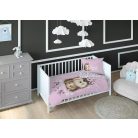 Pamut ágynemű huzat 100*135 cm - Süni rózsaszín