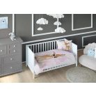 Pamut ágynemű huzat 90*120 cm - Őzike rózsaszín 