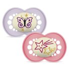 MAM Original Night 16 hó+ szilikon nyugtató cumi 2 db - Lány