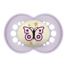 MAM Original Night 16 hó+ szilikon nyugtató cumi 2 db - Lány