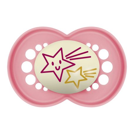 MAM Original Night 16 hó+ szilikon nyugtató cumi 2 db - Lány