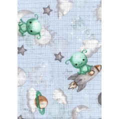 Mintás textil pelenka 1db-os - Marslakócska