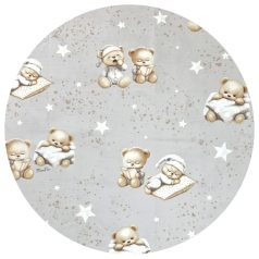   Baby Shop 60*120 cm pamut,gumis lepedő - Jó Éjszakát szürke 