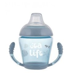   Canpol babies Toys szilikon itatópohár 230 ml 9hó+ - Sea life - Grey