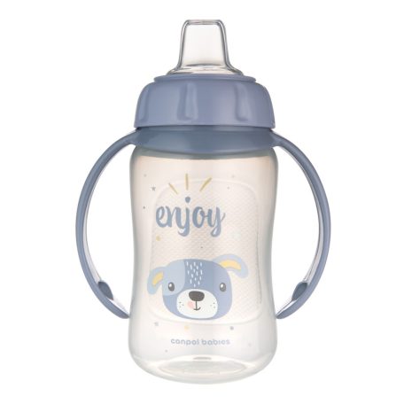 Canpol Trainig Cup Silicone cseppmentes itatópohár 320 ml Kutyus