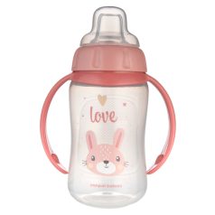   Canpol Trainig Cup Silicone cseppmentes itatópohár 320 ml - Nyuszi 