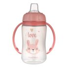Canpol Trainig Cup Silicone cseppmentes itatópohár 320 ml - Nyuszi 
