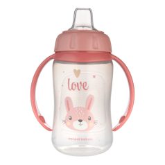   Canpol Trainig Cup Silicone cseppmentes itatópohár 320 ml - Nyuszi 