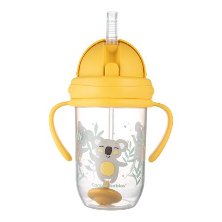 Canpol Cseppmentes szívószálas itatópohár nehezékkel 270 ml (6h+) - Koala 