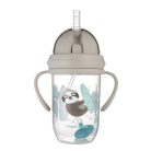 Canpol Cseppmentes szívószálas itatópohár nehezékkel 270 ml (6h+) - Lajhár 