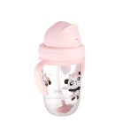 Canpol Cseppmentes szívószálas itatópohár nehezékkel 270 ml (6h+) - Panda