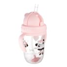 Canpol Cseppmentes szívószálas itatópohár nehezékkel 270 ml (6h+) - Panda