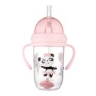 Canpol Cseppmentes szívószálas itatópohár nehezékkel 270 ml (6h+) - Panda