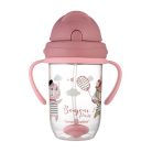 Canpol Cseppmentes szívószálas itatópohár nehezékkel 270 ml (6h+) - Cica
