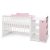 Lorelli Multi kombi ágy - White Orchid Pink 