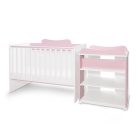 Lorelli Multi kombi ágy - White Orchid Pink 