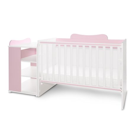 Lorelli Multi kombi ágy - White Orchid Pink 