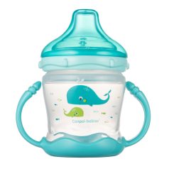 Canpol szilikon itatópohár 180 ml 9hó+ - Türkiz