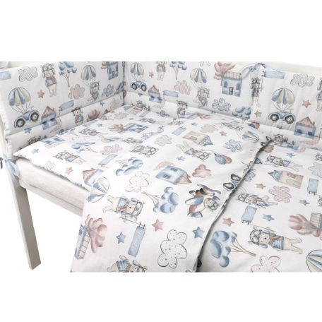 Baby Shop 3 részes ágynemű garnitúra - Kék repülő maci