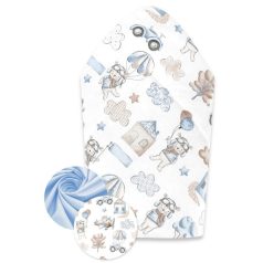 Baby Shop kókuszpólya 75x75cm - Kék repülő maci