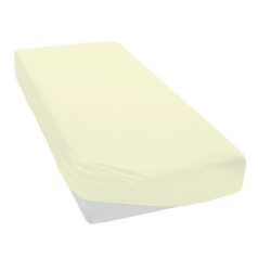   Baby Shop pamut,gumis lepedő 60*120 - 70*140 cm-es matracra használható - ekrü