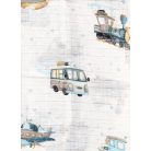 Mintás textil pelenka 1db-os - Kék
Járművek