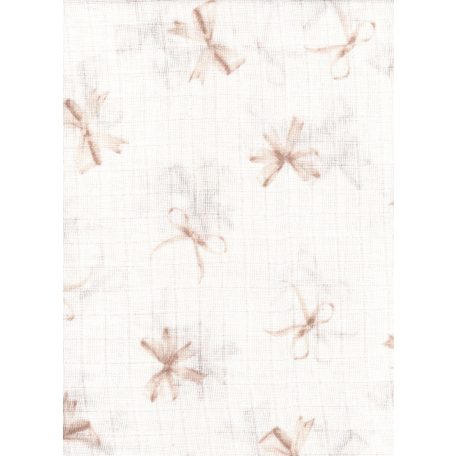 Mintás textil pelenka 1db-os - Bézs masni