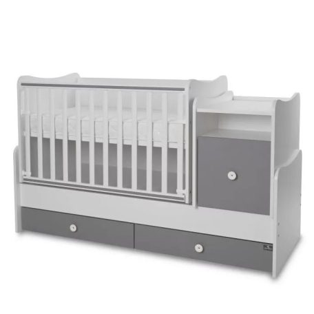 Lorelli Trend PLUS kombi ágy 70x165 - White Stone Grey ÚJ 