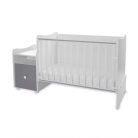 Lorelli Trend PLUS kombi ágy 70x165 - White Stone Grey ÚJ 