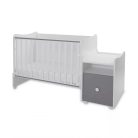 Lorelli Trend PLUS kombi ágy 70x165 - White Stone Grey ÚJ 
