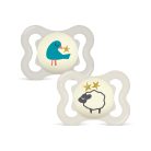 Mam Supreme Night 0-6 hó  szilikon nyugtató cumi 2 db - Unisex