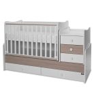 Lorelli Maxi Plus kombi ágy 70x160 - White & Amber ÚJ