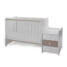 Lorelli Maxi Plus kombi ágy 70x160 - White & Amber ÚJ