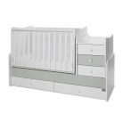 Lorelli Maxi Plus kombi ágy 70x160 - Milky & Milky Green ÚJ 