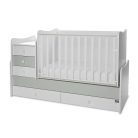 Lorelli Maxi Plus kombi ágy 70x160 - Milky & Milky Green ÚJ 