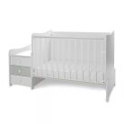 Lorelli Maxi Plus kombi ágy 70x160 - Milky & Milky Green ÚJ 