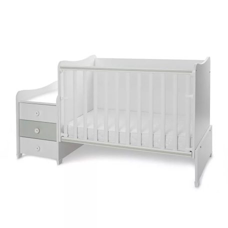 Lorelli Maxi Plus kombi ágy 70x160 - Milky & Milky Green ÚJ 