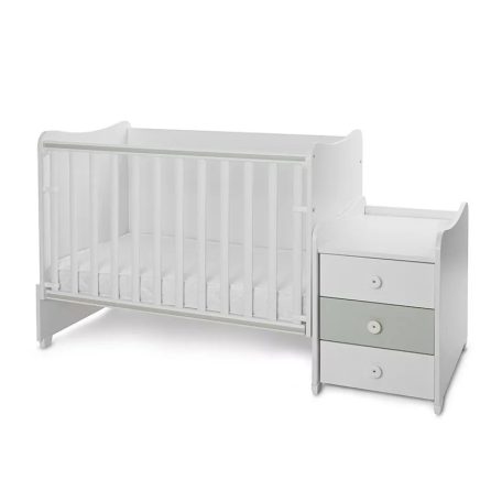 Lorelli Maxi Plus kombi ágy 70x160 - Milky & Milky Green ÚJ 