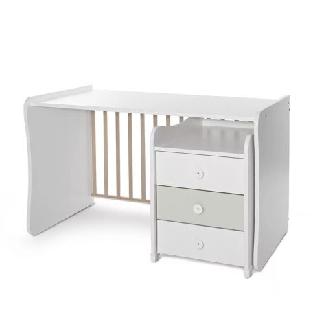 Lorelli Maxi Plus kombi ágy 70x160 - Milky & Milky Green ÚJ 