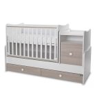 Lorelli Trend PLUS kombi ágy 70x165 - White & Amber ÚJ