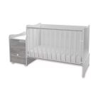 Lorelli Trend PLUS kombi ágy 70x165 - White & Artwood ÚJ 