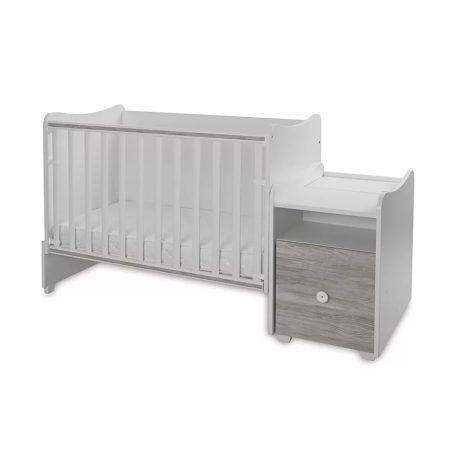 Lorelli Trend PLUS kombi ágy 70x165 - White & Artwood ÚJ 