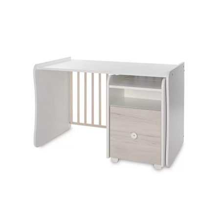 Lorelli Trend PLUS kombi ágy 70x165 - White & Light Oak ÚJ
