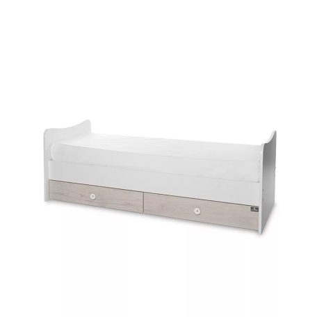 Lorelli Trend PLUS kombi ágy 70x165 - White & Light Oak ÚJ
