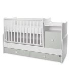 Lorelli Trend PLUS kombi ágy 70x165 - White & Milky Green ÚJ 