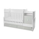Lorelli Trend PLUS kombi ágy 70x165 - White & Milky Green ÚJ 